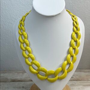 Vintage Napier Yellow Chain Link Necklace